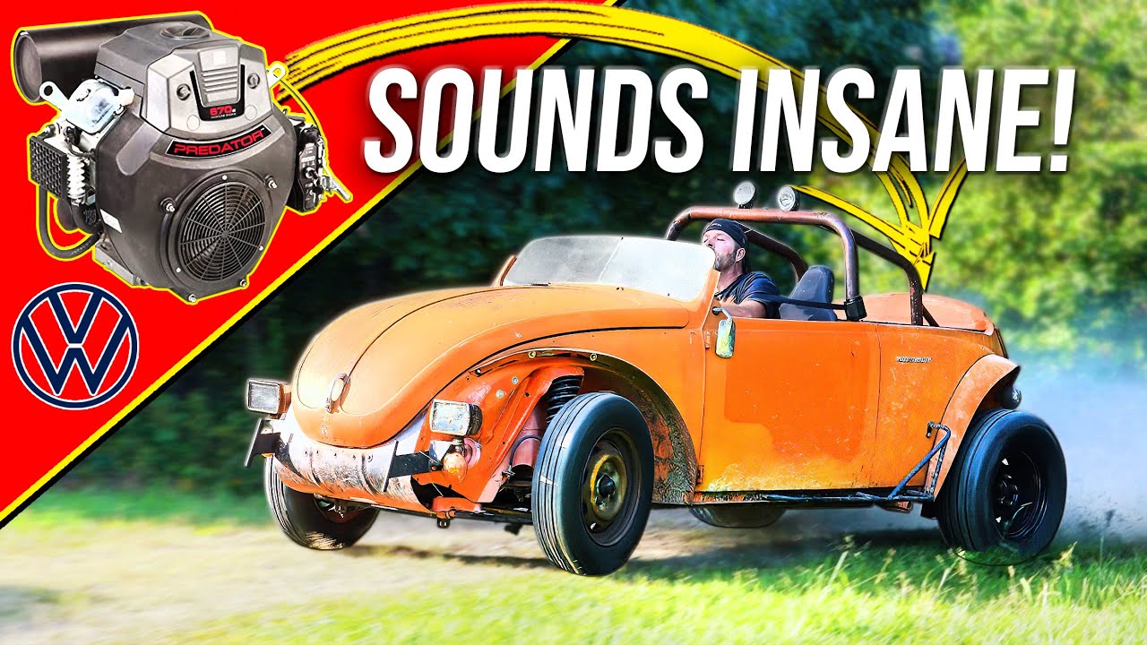 Lawn Mower V-Twin Engine Swapped into a VW Beetle 🚗