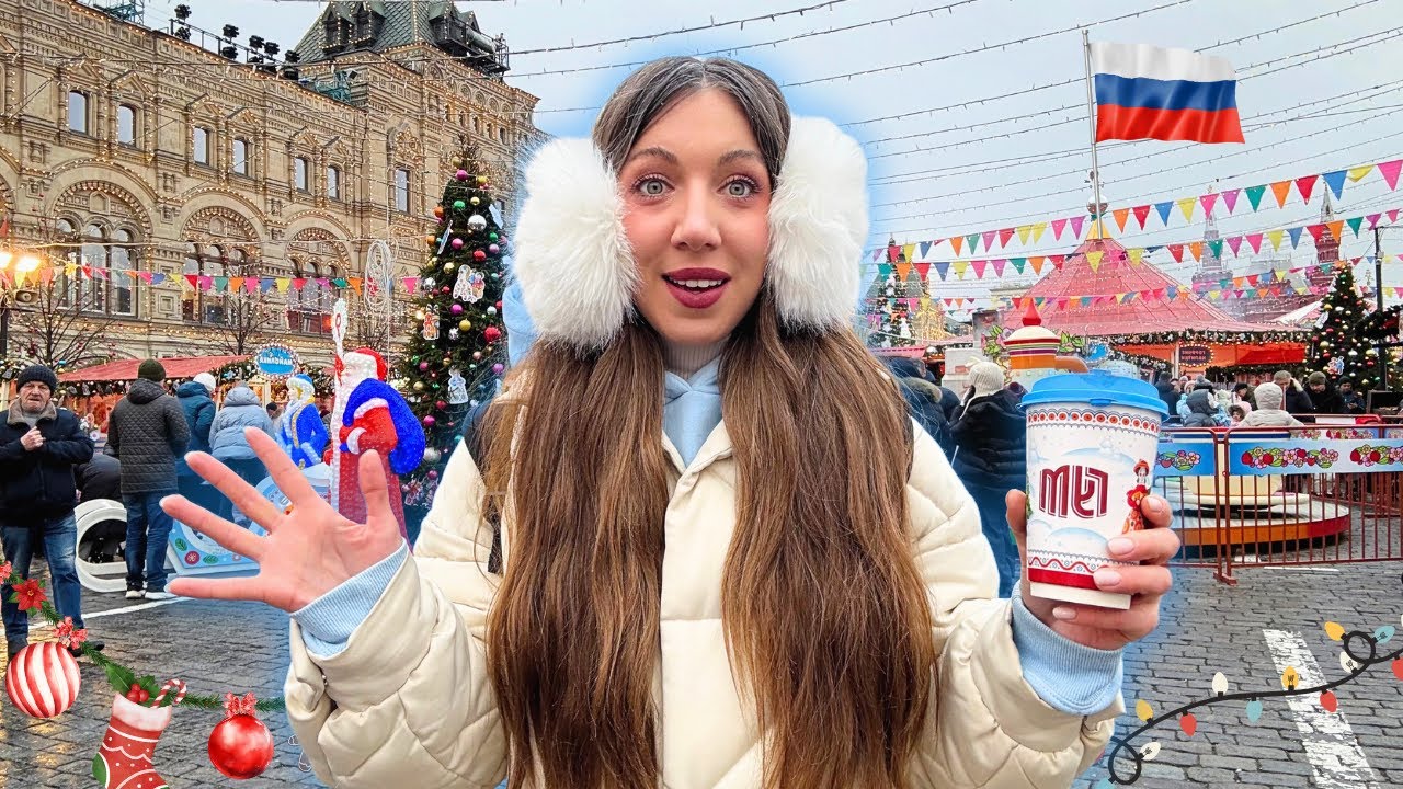 EVIL RUSSIA? Visiting New Year Winter Market in MOSCOW! 🌟 | Russia Vlog