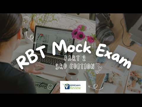 ABA Exam Review - Behavior Tech & Behavior Analyst