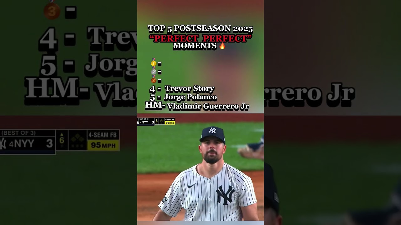 TOP 5 Top 5 Unforgettable Moments from the 2025 MLB Postseason 🌟