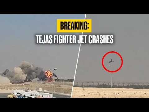 India’s Tejas Jet Crashes at Dubai Air Show ✈️