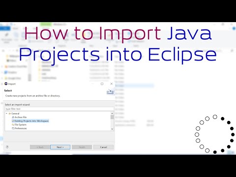 How to Import Java Projects into Eclipse