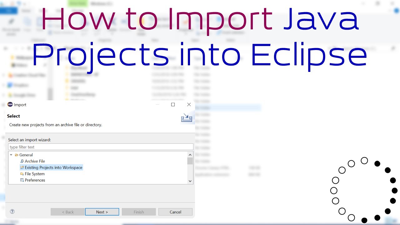 Guide to Import Java Projects into Eclipse