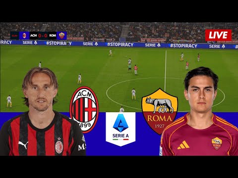LIVE Serie A - AC Milan vs AS Roma - Full Match 03/11/2025 Live Score & Commentary Gameplay