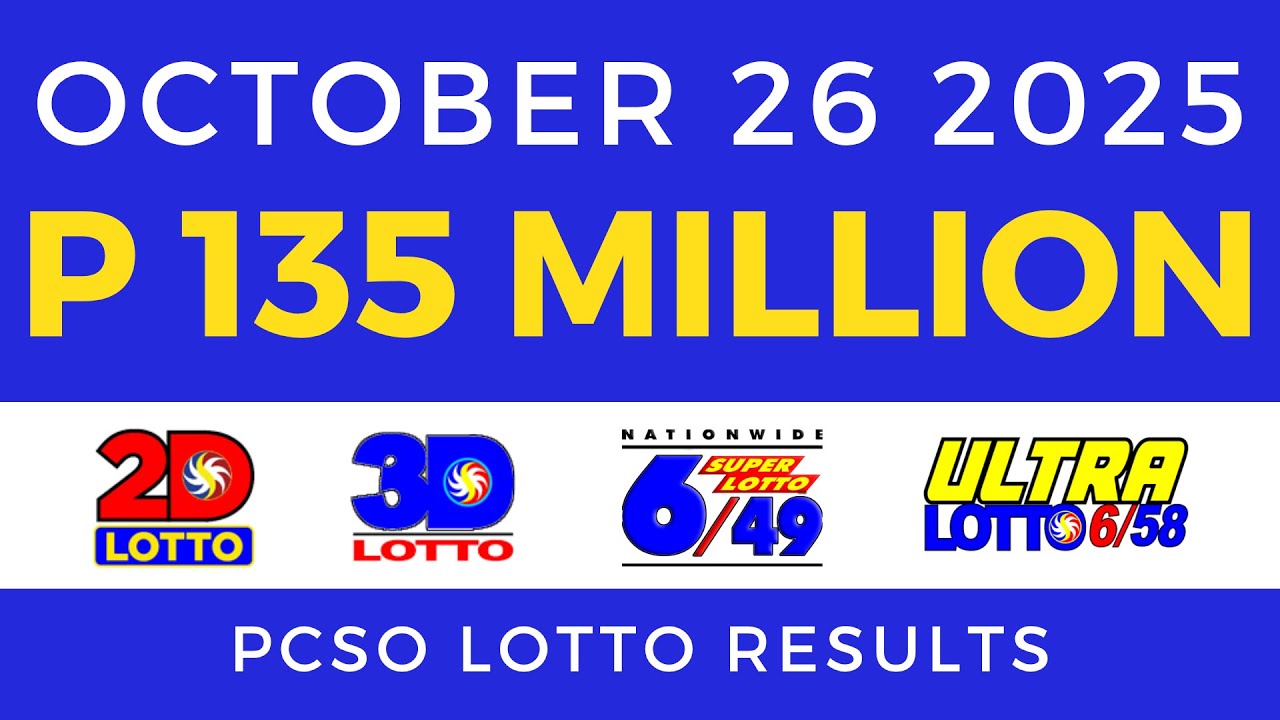 Tonight's 9PM PCSO Lotto Results for October 26, 2025 ποΈ