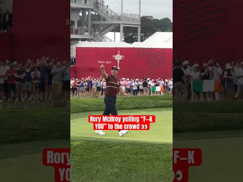 Rory McIlroy fired up at the Ryder Cup đł (via @TenGolf07)