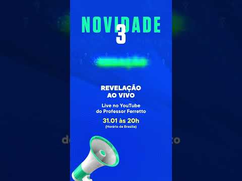 REVELAÇÃO NOVIDADE 3 - Plataforma Professor Ferretto 2.0 #shorts