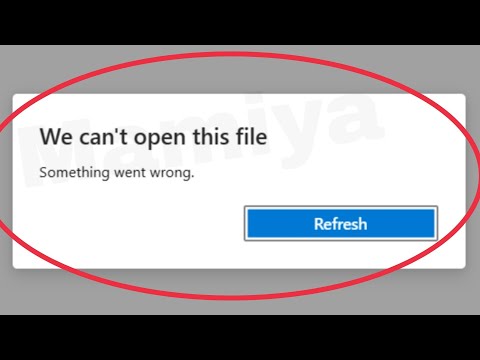 PDF Fix We Can't open this file Something went wrong Problem Solve in Windows 10,11,8,7