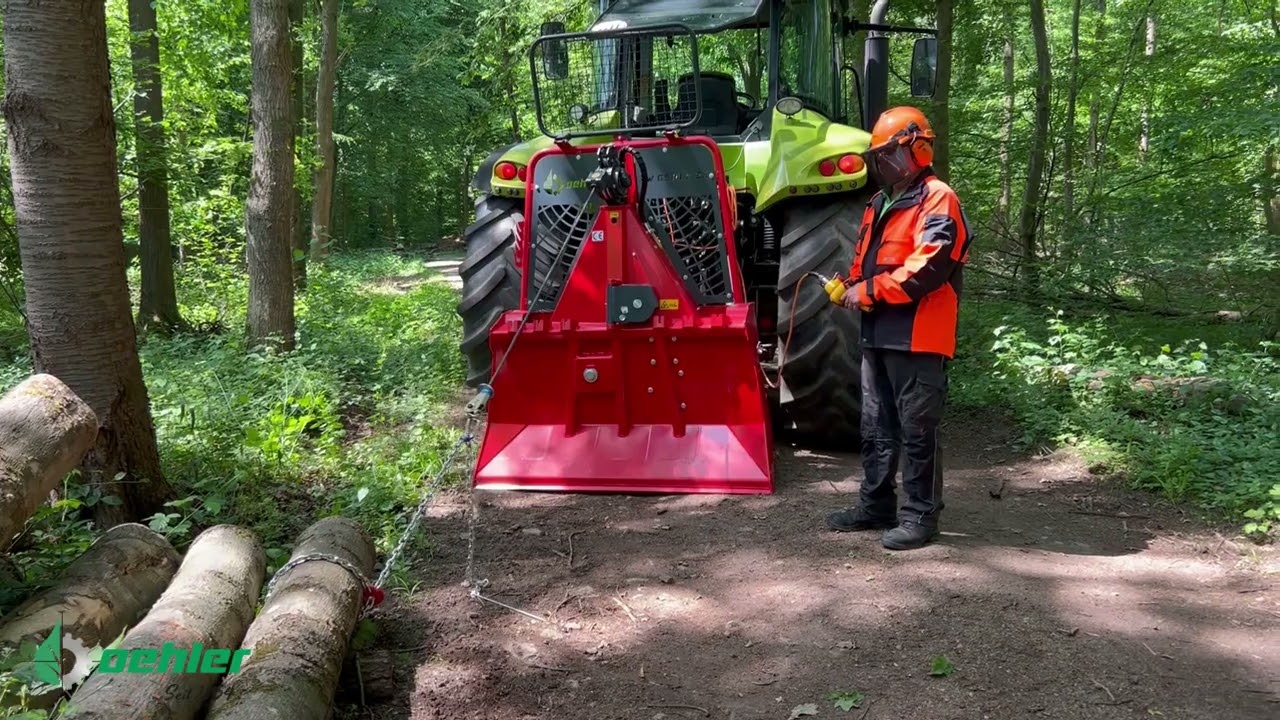 Oehler Forstseilwinde OL SW 6500P EH – 6,5 Tonnen Zugkraft & 80 m Seil