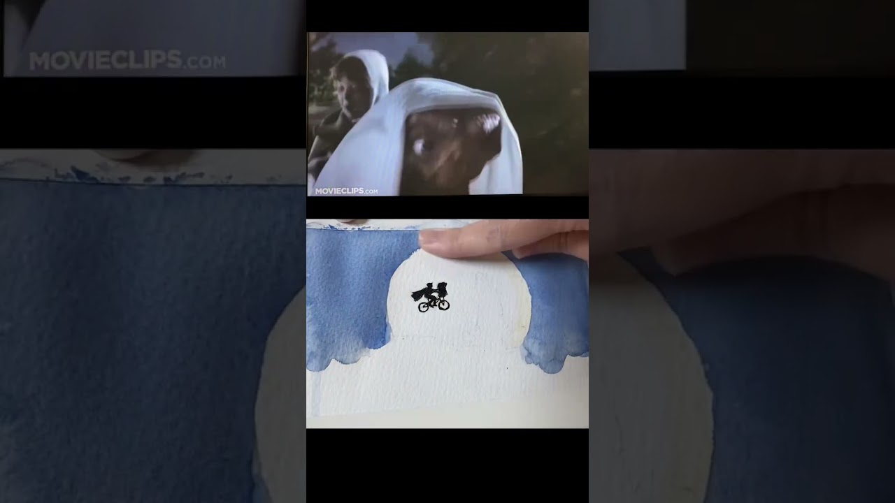 Watercolor Art of E.T. the Extra-Terrestrial 🎨