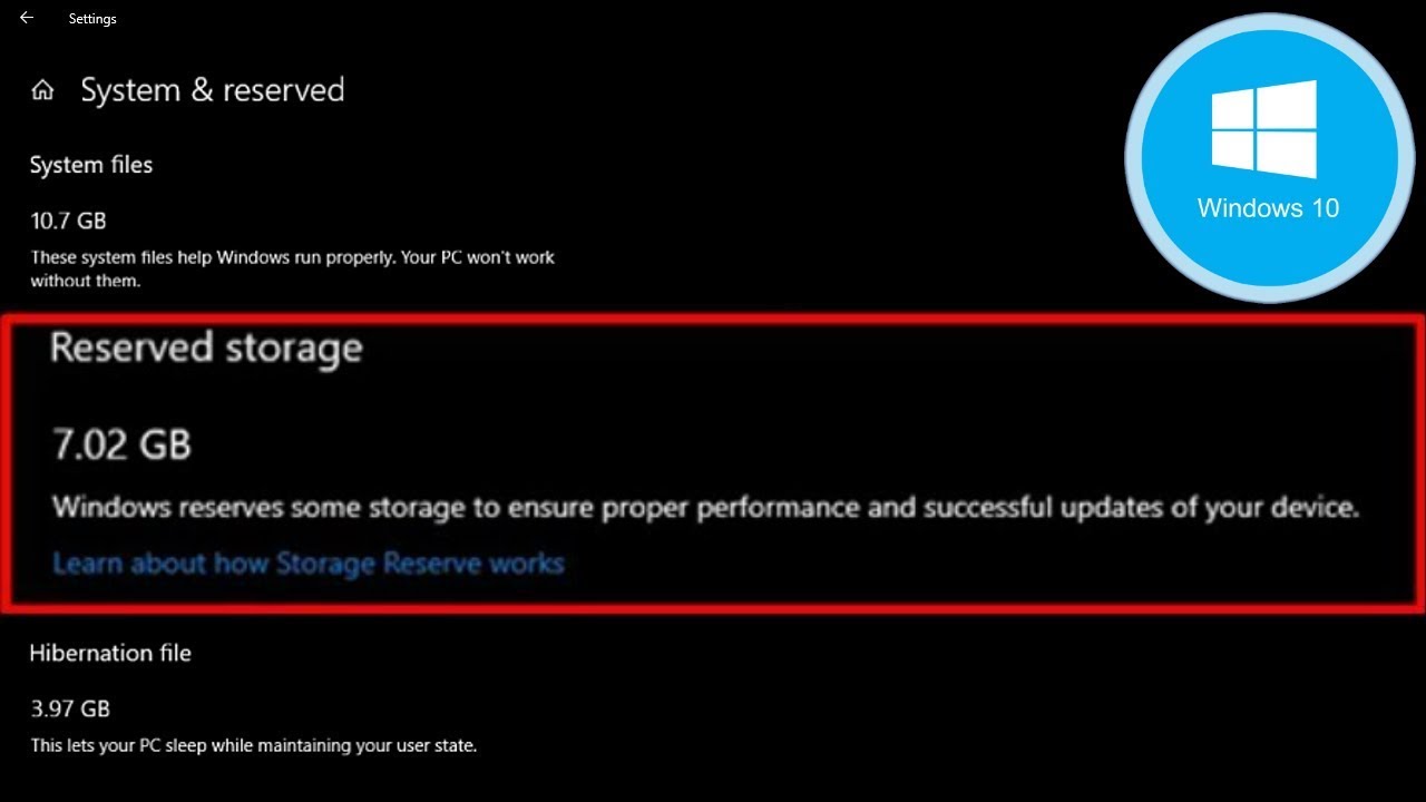 Disable Reserved Storage in Windows 10 (2019 Guide)