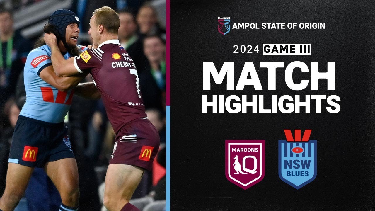 2024 State of Origin Game 2 Highlights: QLD Maroons vs NSW Blues 🏉
