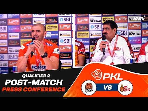 PKL 12 | Qualifier 2: Puneri Paltan vs Telugu Titans | Press Conference ft. Krishan & Ajay Thakur