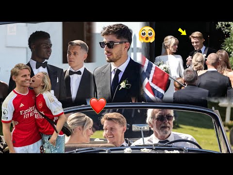 😳FULL VIDEO:Martin Odegaard’s Wedding Ceremony In Norway🇳🇴,Saka,Trossard & Havertz In Attendance!❤️