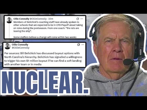 Bill Belichick at UNC goes NUCLEAR! BUYOUT discussed w Leadership! Coaches LOOKING FOR JOBS!
