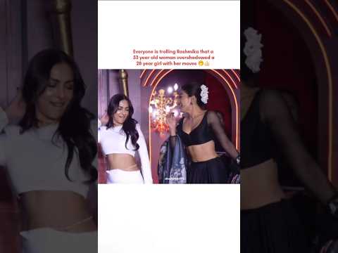 The vibes are unmatched 🔥👀 #bollywood #malaikaarora #rashmikamandanna #shortvideo #shorts