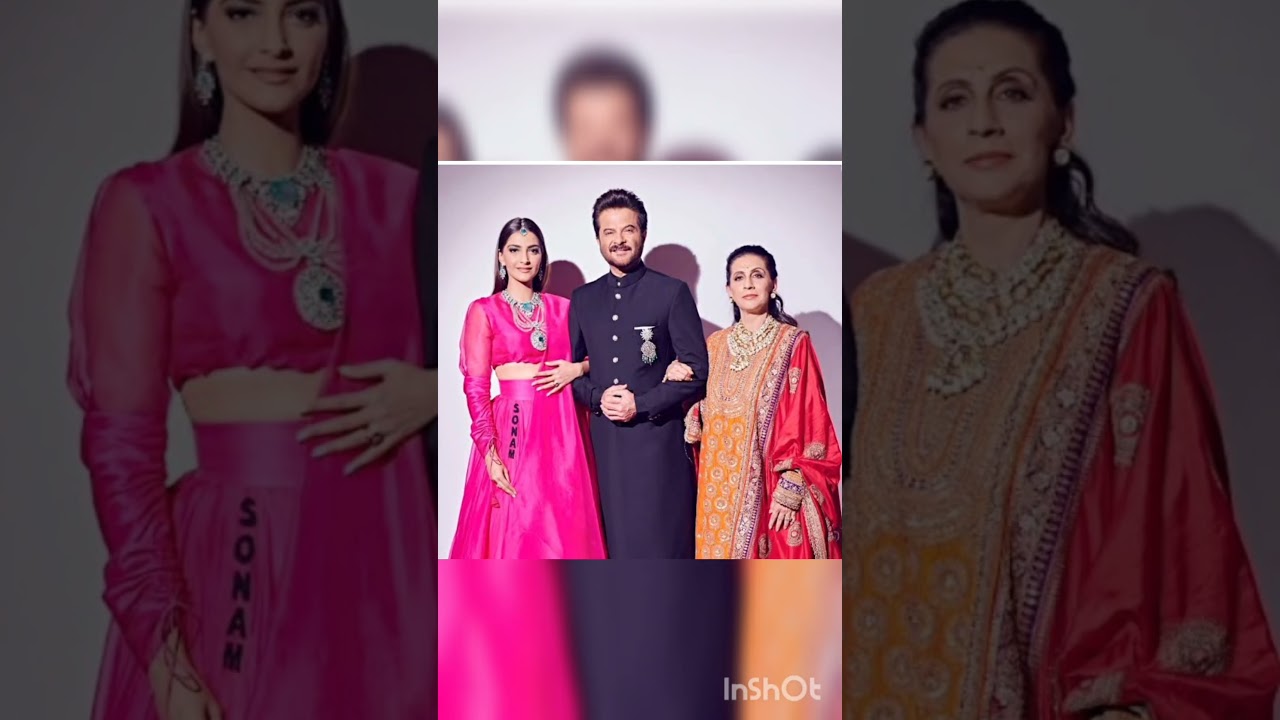 Anil kapoor his wife and beautiful family members #anilkapoor #bollywood #actor #familyphot #vir #1k