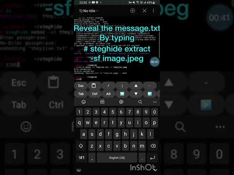 Steganography #kali #linux #programming #live #technology