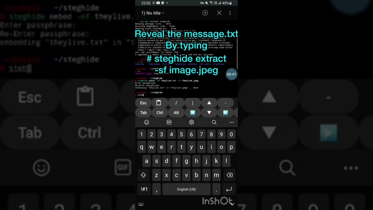 Mastering Steganography on Kali Linux: A Live Programming Tutorial 🔐