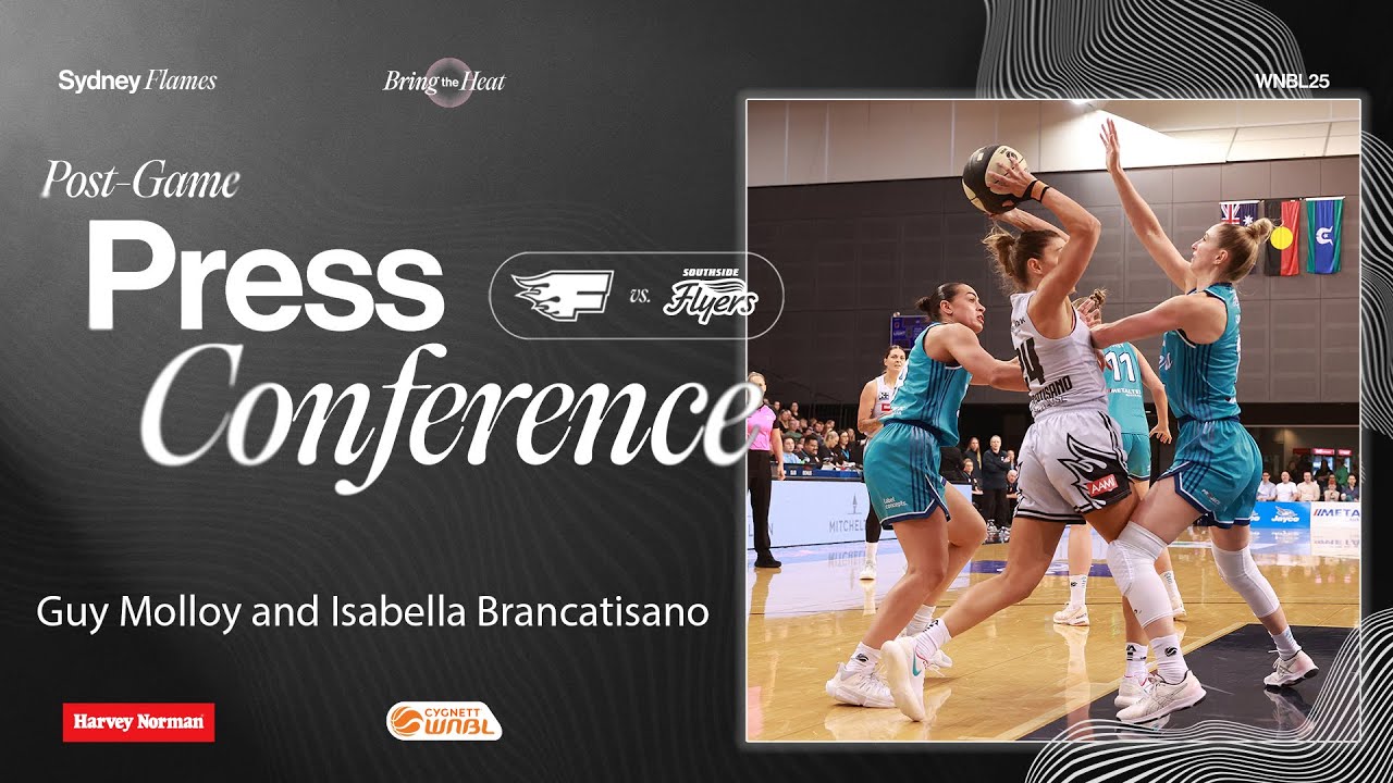 Flames vs Flyers: Coach Guy Molloy & Isabella Brancatisano Post-Game Insights 🏀