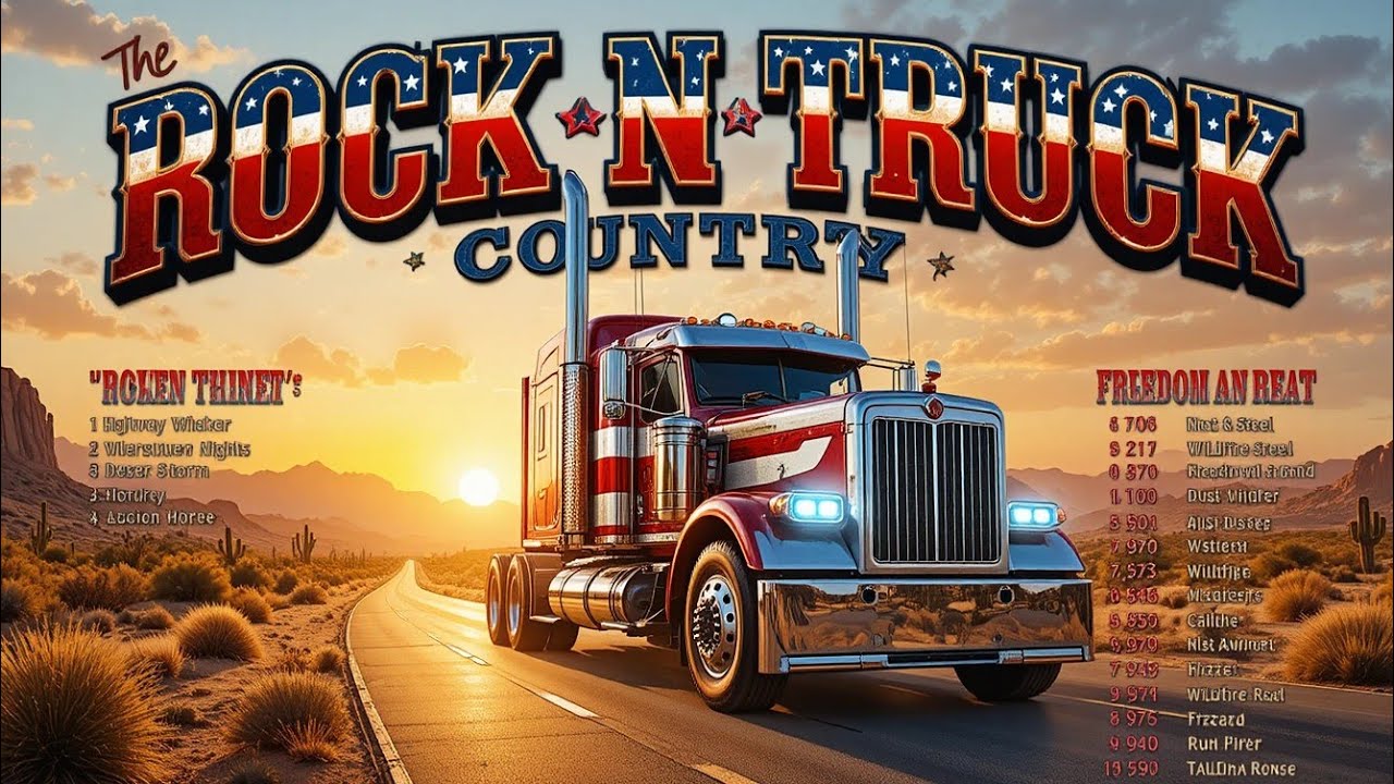 Rock N Truck | Country Rock Highway Mix – Ride Loud, Live Free  #CountryRock  #TruckersPlaylist