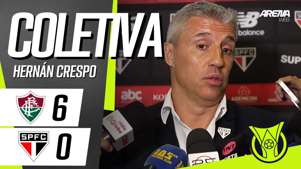 Hernán Crespo fala após jogo Fluminense x São Paulo ⚽