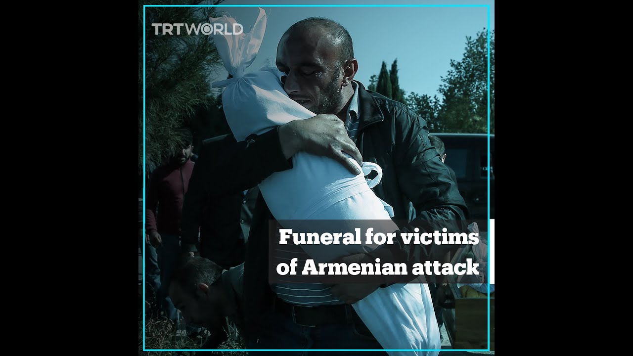 Funeral for Civilians Killed in Armenia's Attack on Ganja