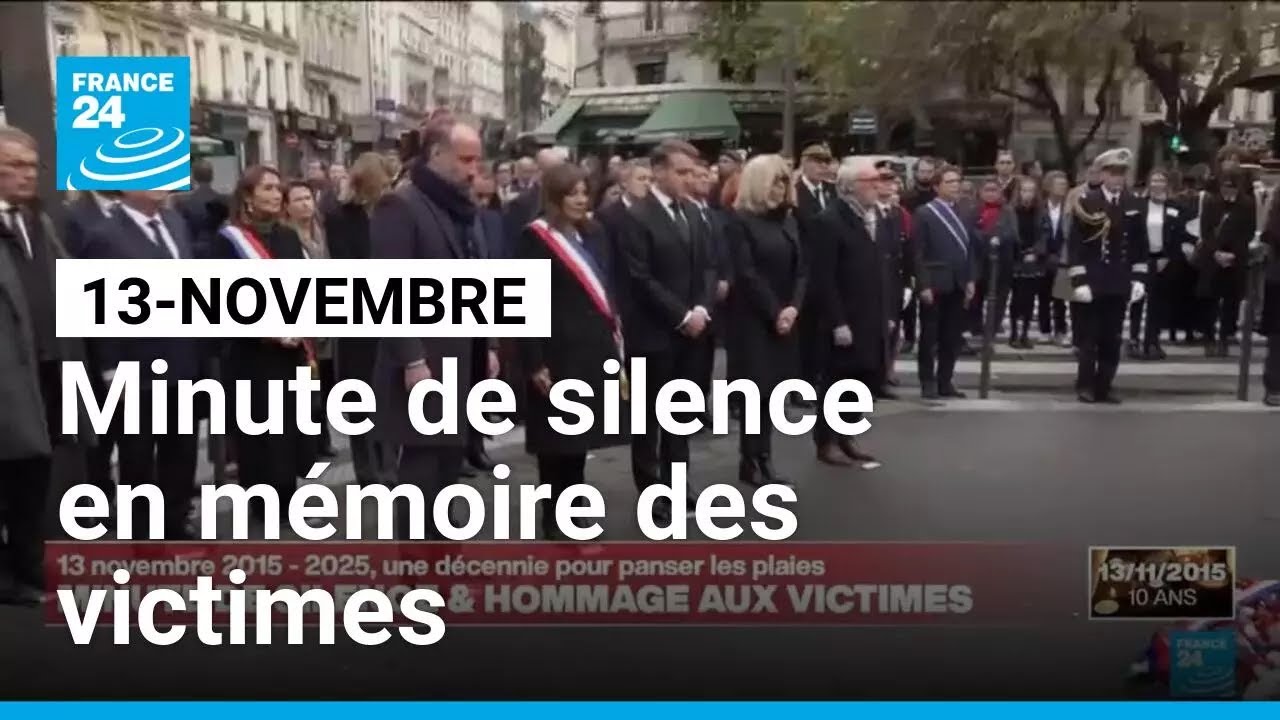 10 ans après le 13-Novembre : minute de silence à Paris 🕊️