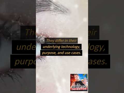 Different types of cryptocurrencies and how they differ from each other