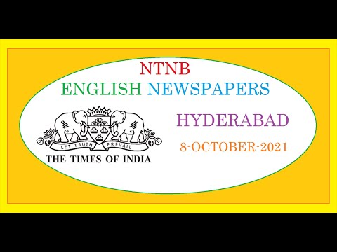 THE TIMES OF INDIA HYDERABAD 8 OCTOBER 2021 FRIDAY