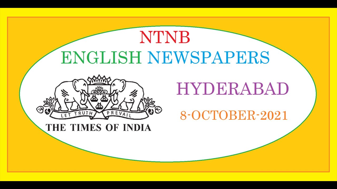 THE TIMES OF INDIA HYDERABAD 8 OCTOBER 2021 FRIDAY