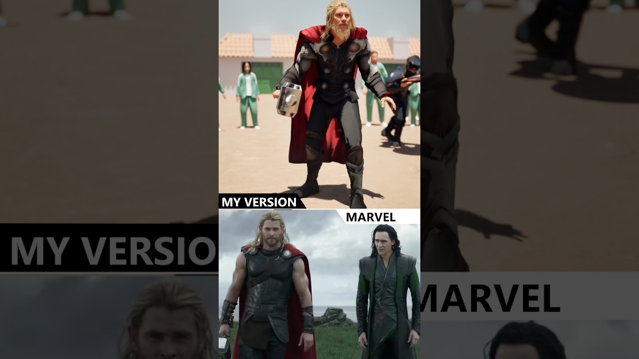 Thor in Squid Game: Epic 3D Animation ⚡