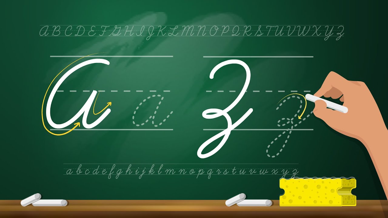 Aprenda a Escrever Letras Cursivas A a Z ✍️