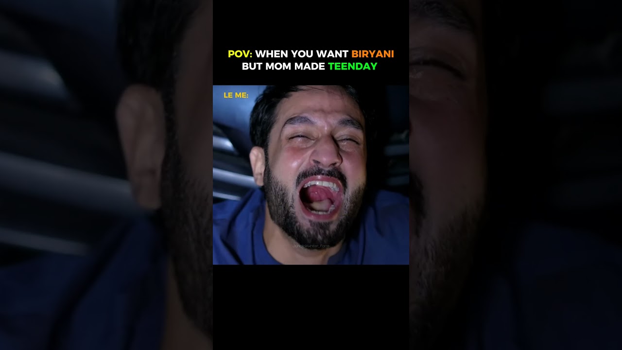 Hilarious Biryani Meme & Reaction 😂 | Junaid Akhtar's Funny Clip