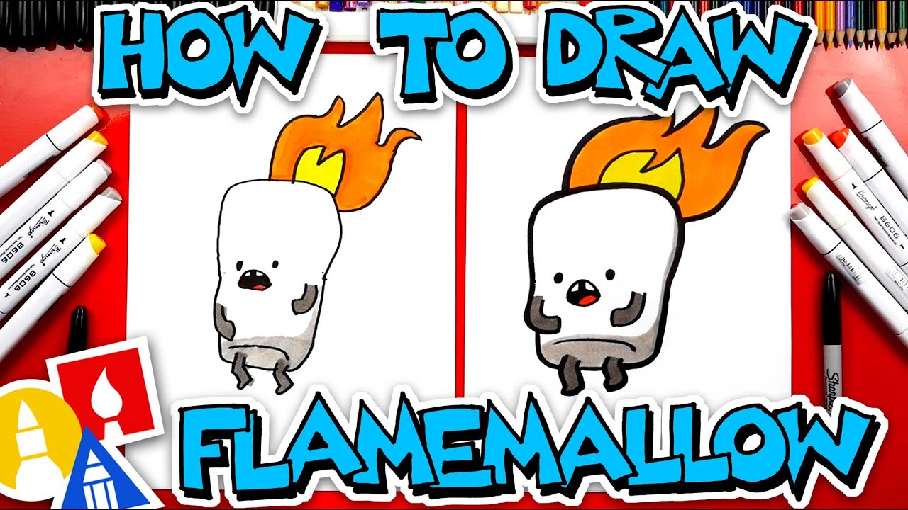 Learn to Draw Flamemallow on YouTube Kids 🎨