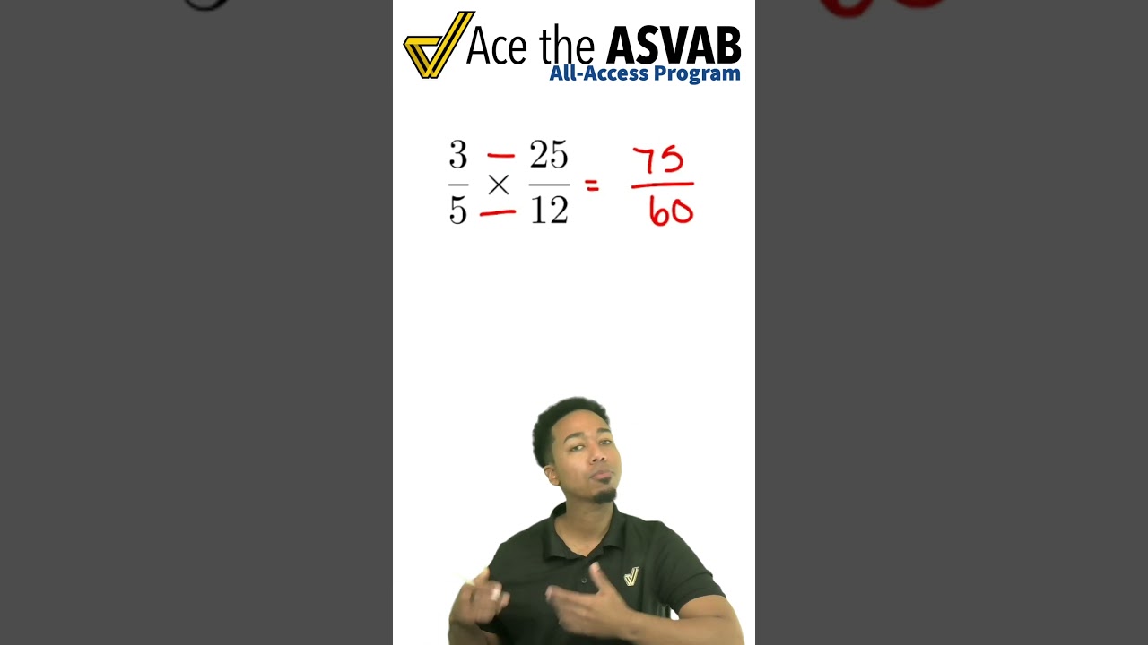 Master Fraction Multiplication for the ASVAB in Under 1 Minute! 🚀