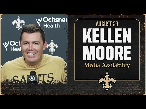 Kellen Moore on WR room, injury updates | New Orleans Saints