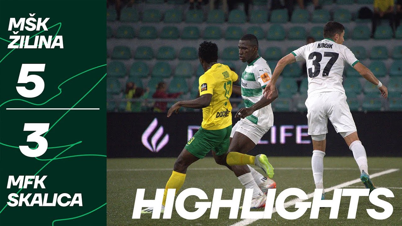 Thrilling 5-3 Victory for MŠK Žilina Over MFK Skalica in Niké Liga 23/24 🏆
