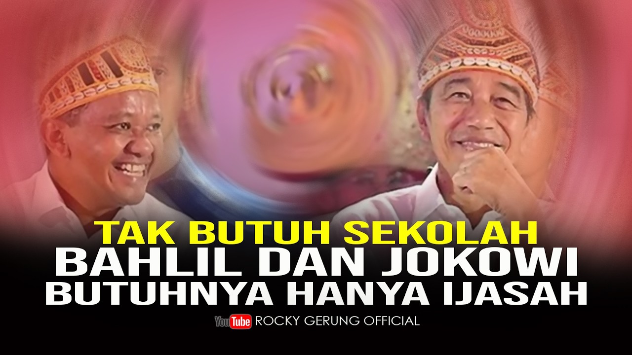 Tak Perlu Sekolah, Jokowi & Bahlil Hanya Butuh Ijazah 📜