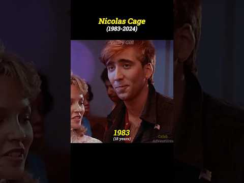 Nicolas Cage evolution (1983-2024) 🎬✨️ #nicolascage #throwback #acting #actor