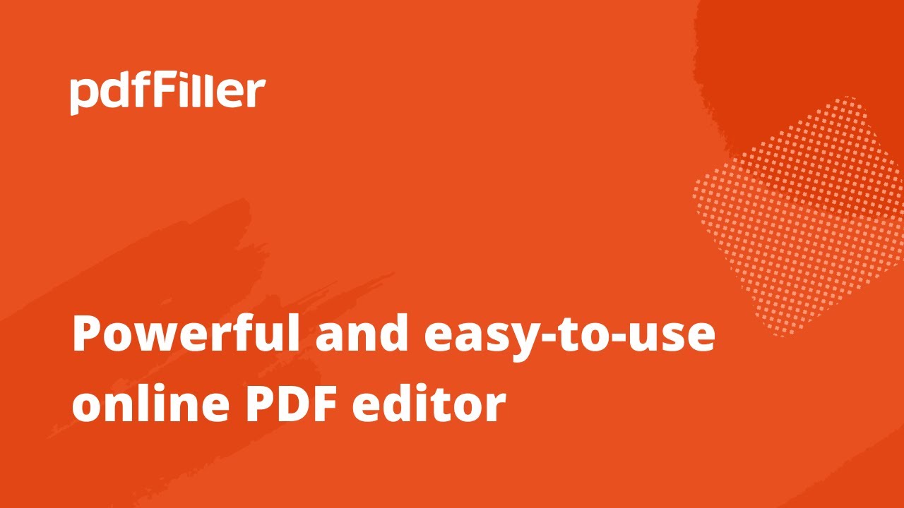 Easily Fill and Sign PDF Forms Anytime with pdfFiller ✍️