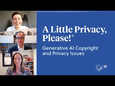 Generative AI Copyright and Privacy Issues | A Little Privacy, Please! | Nixon Peabody