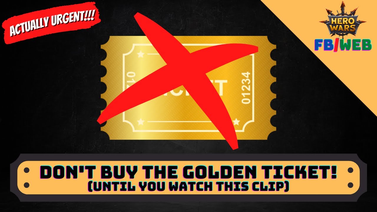 Hold Off on Buying the Golden Ticket! 🛑