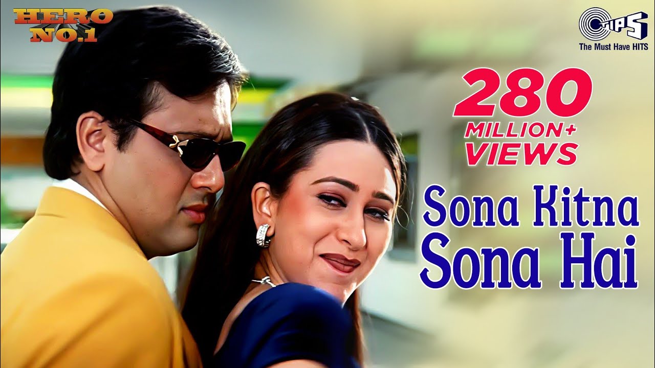 Sona Kitna Sona Hai | Govinda, Karisma Kapoor | Udit N & Poornima | Hero No.1 | 90's Hits