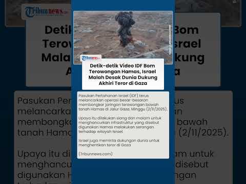 Israel Gempur Terowongan Hamas, Peringatkan Dunia Jangan Biarkan Gaza Dikuasai Teroris Lagi