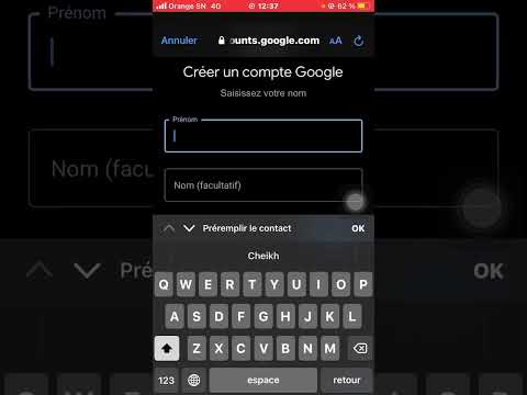 Création compte Google /gmail