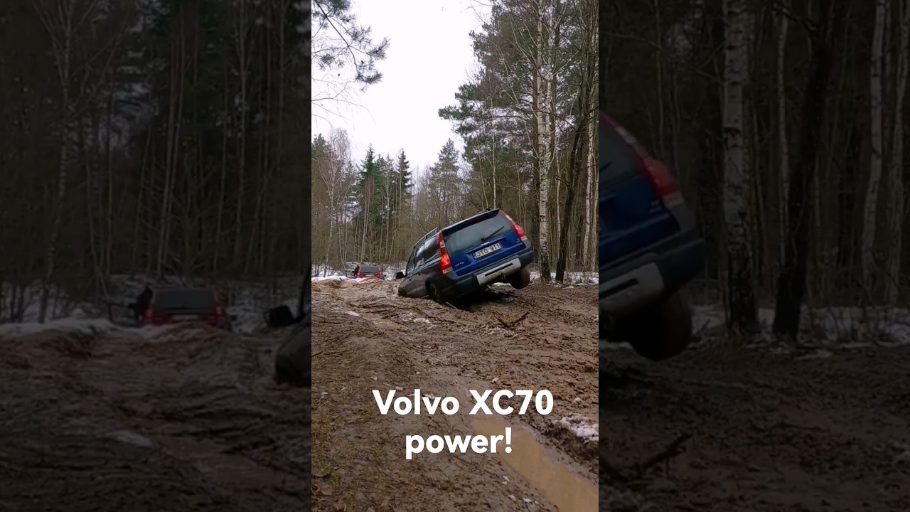 Volvo XC70 Tackles Deep Mud Offroad 🌲