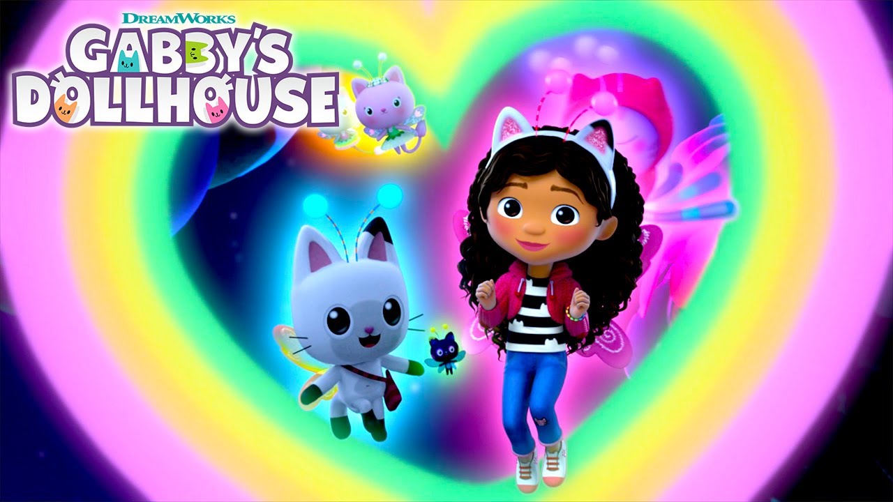 I Love A Rainbow Lyric Video 🎶 | Gabby's Dollhouse