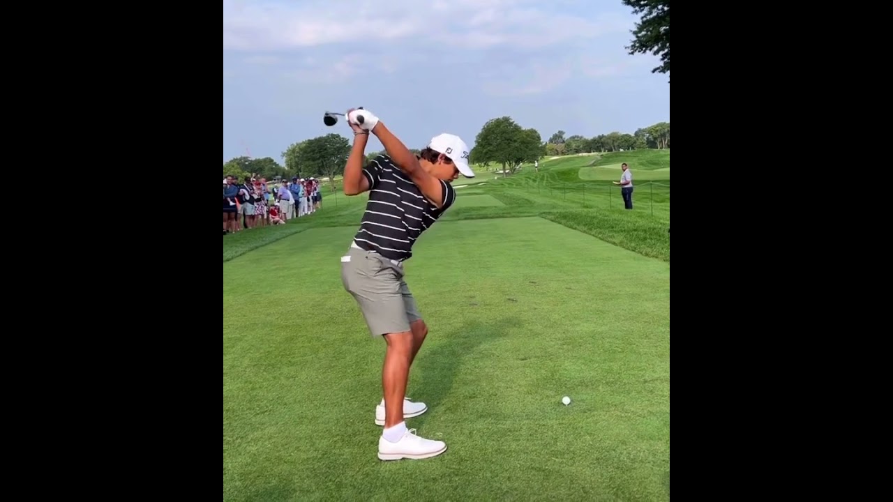 Charlie Woods at 2024 US Junior Am ⛳