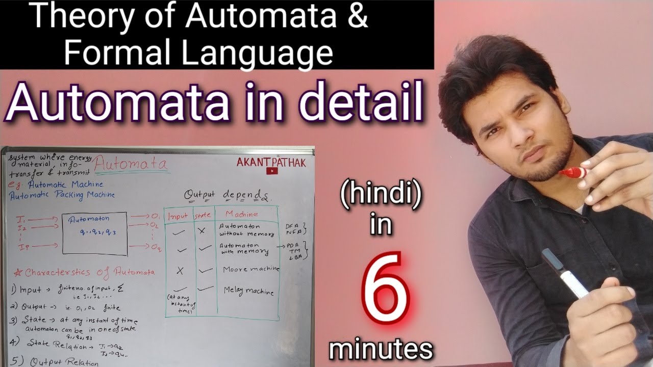 ऑटोमाटा का परिचय | थ्योरी ऑफ ऑटोमाटा और फॉर्मल लैंग्वेज हिंदी में 📚